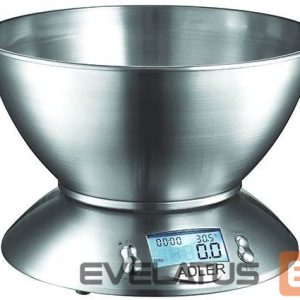 Virtuvinės svarstyklės Adler  AD 3134 Maximum weight (capacity) 5 kg, Stainless steel 