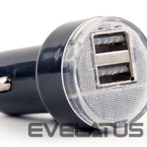 Kontrolieris EnerGenie  2-port USB car charger EG-U2C2A-CAR-02 Black, 2.1 A 