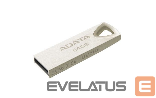 Zibatmiņa ADATA UV210 64 GB, USB 2.0, Silver
