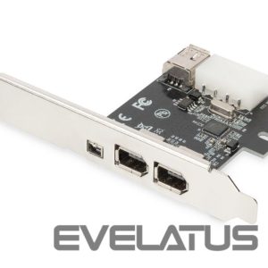 Parveidotājs Digitus  IEEE 1394a Interface Card, PCI express, 4 Port 1x ext. 1394mini, 2x ext./1x int. 1394a Ports DS-30201-5 