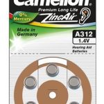Cita datorprece Camelion  A312/DA312/ZL312, Zinc air cells, 6 pc(s) 