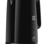 Tējkanna ETA  Kettle 559590000 Emma Electric, 2200 W, 1.5 L, Stainless steel, 360° rotational base, Black 