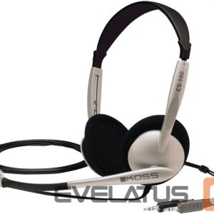 Bezvadu austiņas Koss  Headphones CS100 Wired, On-Ear, Microphone, 3.5 mm, Black/Gold 