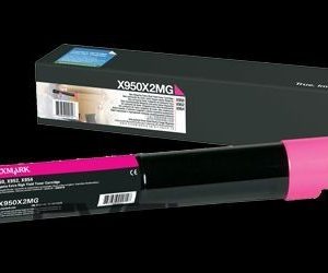 Aksesuāri un izejmateriāli LEXMARK  X950X2MG Cartridge, Magenta, 22000 pages 
