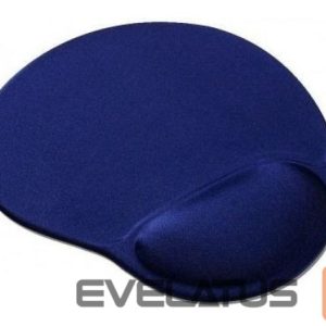 Datora pele Gembird  MP-GEL-B Gel mouse pad with wrist support, blue Blue, Gel mouse pad 