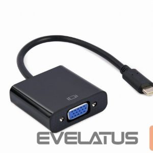 Parveidotājs Cablexpert  USB Type-C to VGA adapter cable 	A-CM-VGAF-01 0.15 m, Black, USB Type-C 