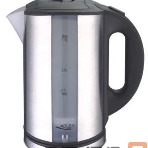 Tējkanna Adler  Kettle AD 1216 Standard, Stainless steel, Stainless steel, 2000 W, 360° rotational base, 1.7 L 