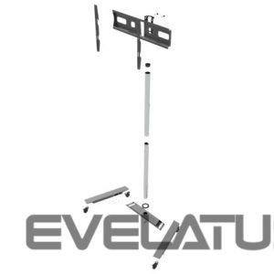 TV kronšteini EDBAK  Flat Screen Trolley for One Screen Floor stand, TR5E, 42-65 ", Trolleys & Stands, Maximum weight (capacity) 50 kg, Black 