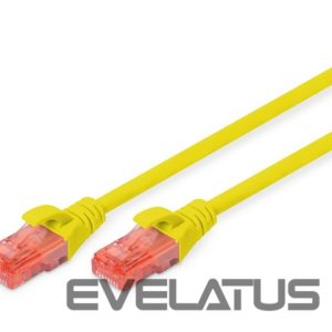 Parveidotājs Digitus  CAT 6 U-UTP Patch cord, PVC AWG 26/7, Modular RJ45 (8/8) plug, 2 m, Yellow 