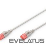 Parveidotājs Digitus  CAT 6 U-UTP  Slim patch cord Patch cord, Modular RJ45 (8/8) plug, 2 m, Grey 