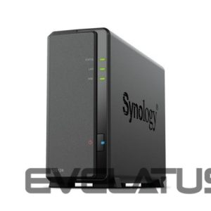 Zibatmiņa Synology  Tower NAS DS124 up to 1 HDD/SSD, Realtek, RTD1619B, Processor frequency 1.7 GHz, 1 GB, DDR4, 1x1GbE, 2xUSB 2.0 