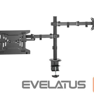 TV kronšteini Digitus  Universal Monitor Mount with Notebook Holder 