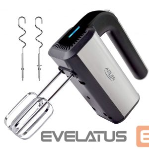 Mikseri un blenderi Adler  Hand mixer AD 4225 Hand Mixer 300 W Number of speeds 5 Turbo mode Stainless steel 