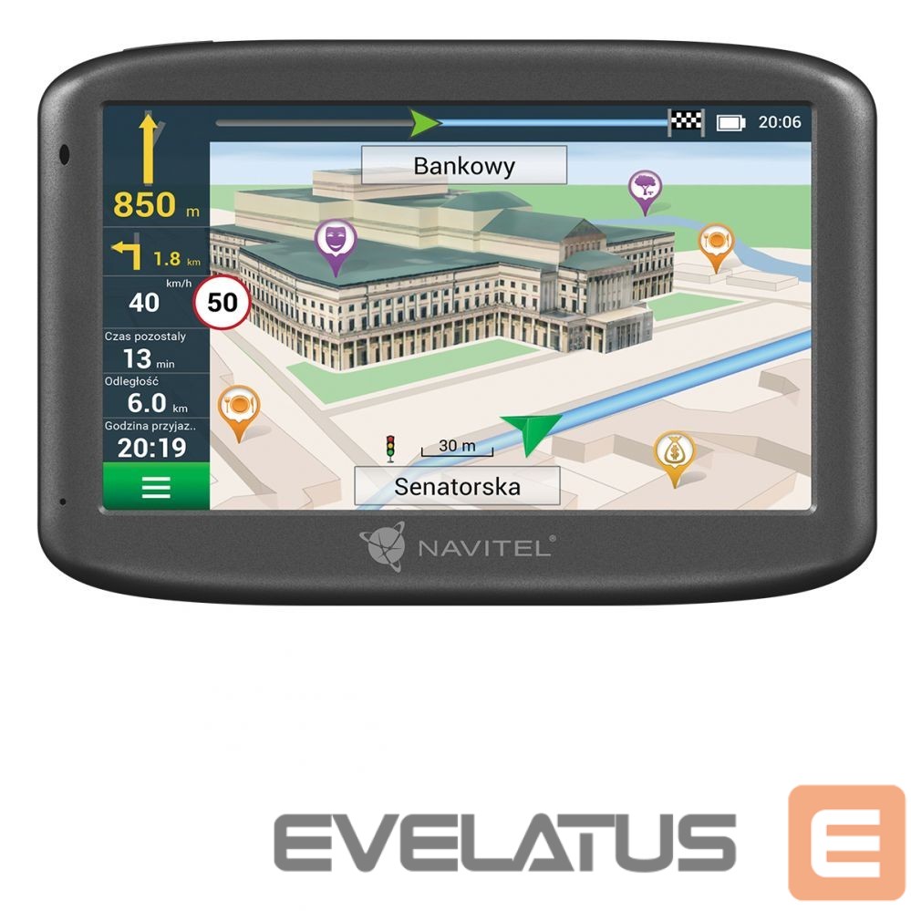 Auto navigācija Navitel E505 Magnetic GPS (satellite) Maps included