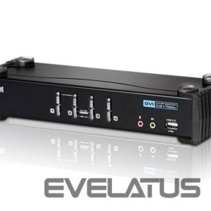 Serveru  - Citi piederumi Aten  4-Port USB DVI/Audio KVMP Switch  4-Port USB DVI/Audio KVMP  Switc 