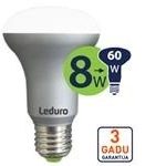 Slēdži un rozetes Leduro  LED spuldze R63 E27 8W 3000K 550l 