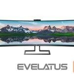 Monitors Mmd-monitors & displays  PHILIPS 499P9H/00 49inch USB-C DOCKING DISPLAY 5120x1440 CURVED VA 5ms GtG HAS USB-C/DP/HDMI/RJ45 USB HUB Speakers VESA 