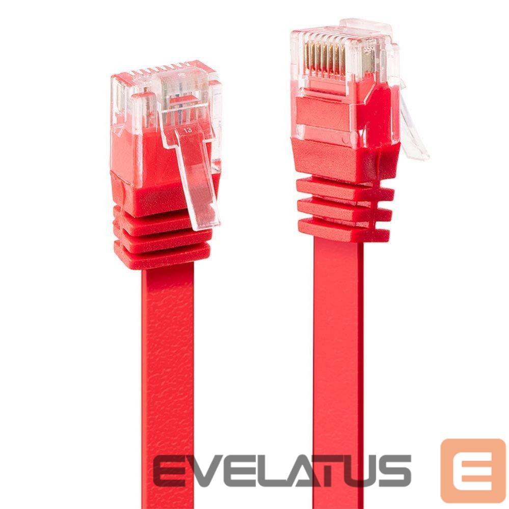 Nevadāms centrmezgls LINDY CABLE CAT6 U/UTP 5M/RED 47514