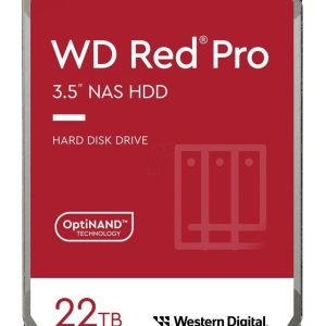 Cietais disks HDD Western Digital  HDD||Red Pro|22TB|SATA|512 MB|7200 rpm|3,5"|WD221KFGX 