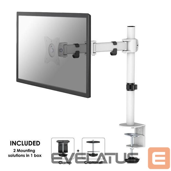 TV aksesuāri NEOMOUNTS MONITOR ACC DESK MOUNT/10-30" NM-D135WHITE