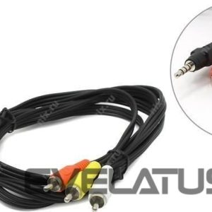 Kabelis Gembird  CABLE AUDIO 3.5MM 4PIN TO 3RCA/AV 2M CCA-4P2R-2M 