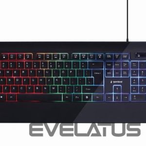 Datora tastatūra Gembird  KEYBOARD MULTIMEDIA USB ENG/BLACK KB-UML-03 