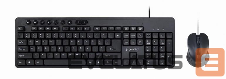 Datora tastatūra Gembird KEYBOARD +MOUSE USB ENG/KBS-UM-04