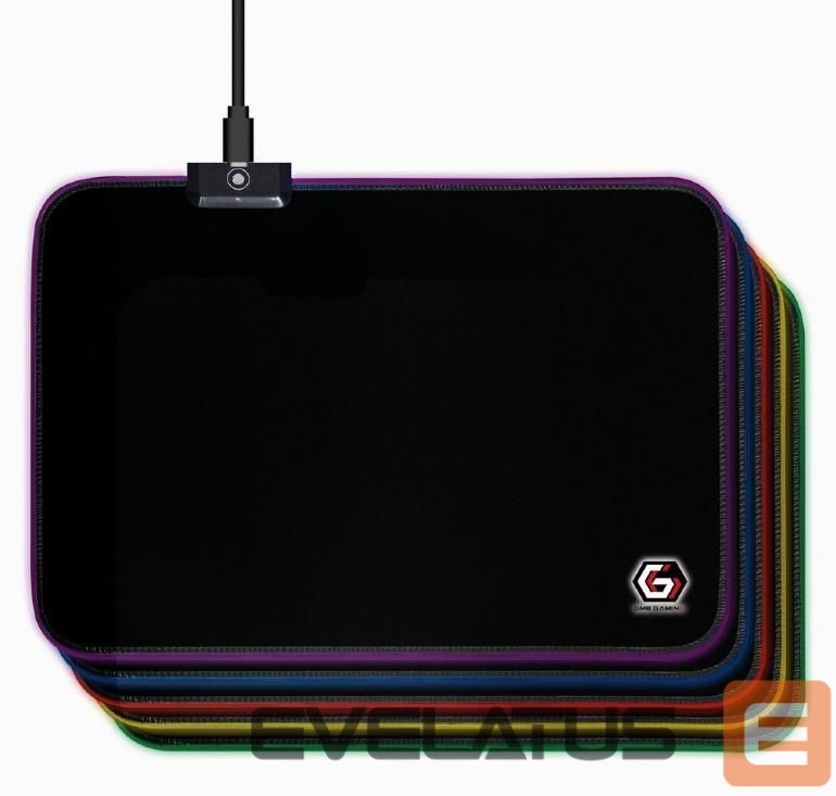 Datora pele Gembird MOUSE PAD GAMING LED MEDIUM/MP-GAMELED-M