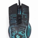 Datora pele Gembird  MOUSE USB OPTICAL GAMING/BLACK MUSG-RGB-01 