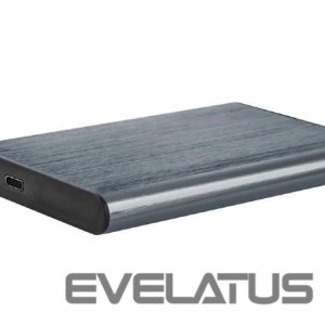 Cietais disks HDD Gembird  HDD CASE EXT. USB-C 2.5"/GREY EE2-U3S-6 