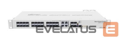 Nevadāms centrmezgls Mikrotik Switch||CRS328-4C-20S-4S+RM|Type L2|Rack 1U|4x10/100/1000BASE-T/SFP combo|20xSFP|4xSFP+|1xRJ45|CRS328-4C-20S-4S+RM