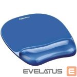 Datora pele Fellowes  MOUSE PAD CRYSTAL GEL/BLUE 9114120 