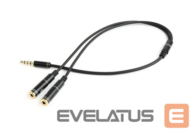 Kabelis Gembird CABLE AUDIO 3.5MM 4-PIN TO/3.5MM S+MIC CCA-417M