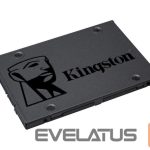 Cietais disks SSD Kingston  SSD||480GB|SATA 3.0|TLC|Write speed 450 MBytes/sec|Read speed 500 MBytes/sec|2,5"|TBW 160 TB|MTBF 1000000 hours|SA400S37/480G 
