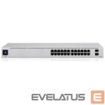 Nevadāms centrmezgls UBIQUITI  Switch||USW-Pro-24-PoE|Type L3|Desktop/pedestal|Rack|24x10Base-T / 100Base-TX / 1000Base-T|2xSFP+|PoE+ ports 16|400 Watts|USW-PRO-24-POE 