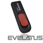 Zibatmiņa ADATA  MEMORY DRIVE FLASH USB2 64GB/BLACK/RED AC008-64G-RKD 