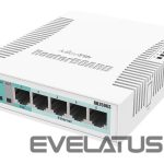 Nevadāms centrmezgls Mikrotik  Switch||CSS106-5G-1S|Desktop/pedestal|5x10Base-T / 100Base-TX / 1000Base-T|1xSFP|CSS106-5G-1S 