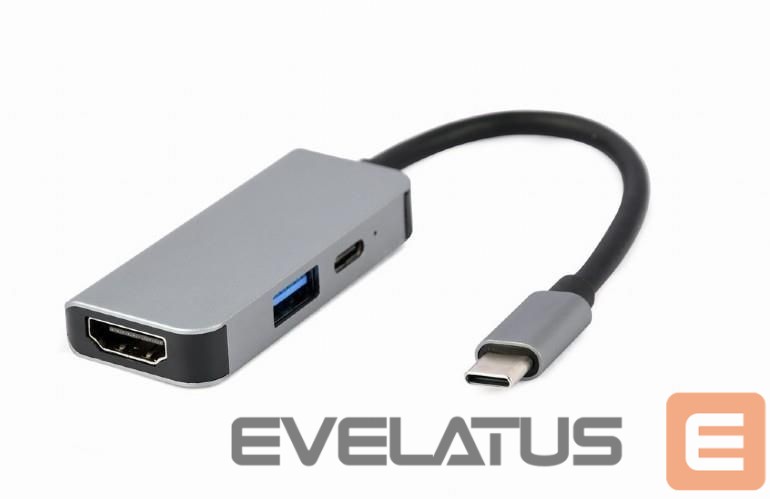 Modules un transceivers Gembird I/O ADAPTER USB-C TO HDMI/USB3/3IN1 A-CM-COMBO3-02