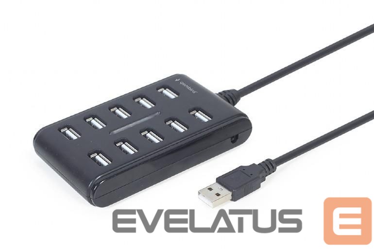 Parveidotājs Gembird I/O HUB USB2 10PORT/UHB-U2P10P-01
