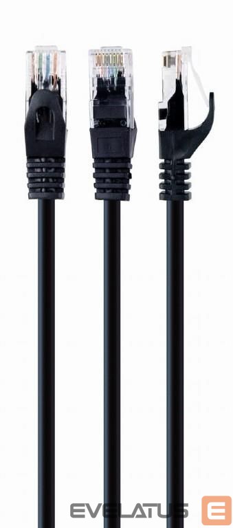 Nevadāms centrmezgls Gembird PATCH CABLE CAT6 UTP 0.5M/BLACK PP6U-0.5M/BK