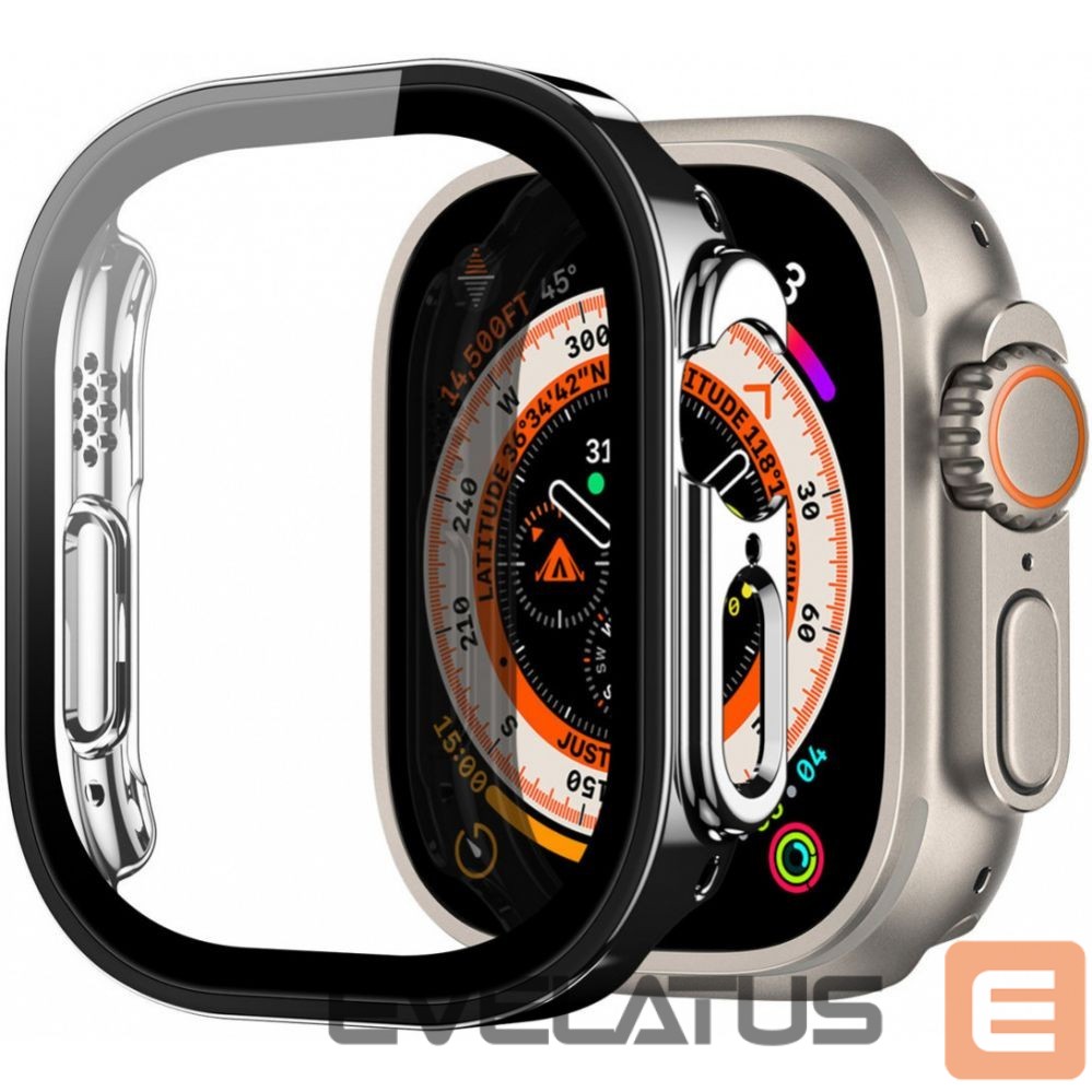 Ekrāna aizsardzība Dux Ducis Hamo Apple Watch Ultra 1/2 Case (PC) 49MM Black