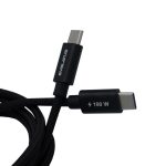 Kabelis Evelatus  Flex Cabel Pro USB 2.0 Type C to Type C 1.2M 100W 5A Black
