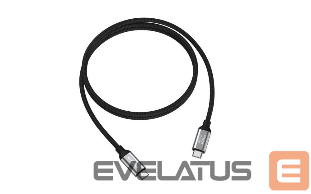 Kabelis Evelatus Flex Cable Pro USB 2.0 Type C to Type C 2M 240W 5A Black