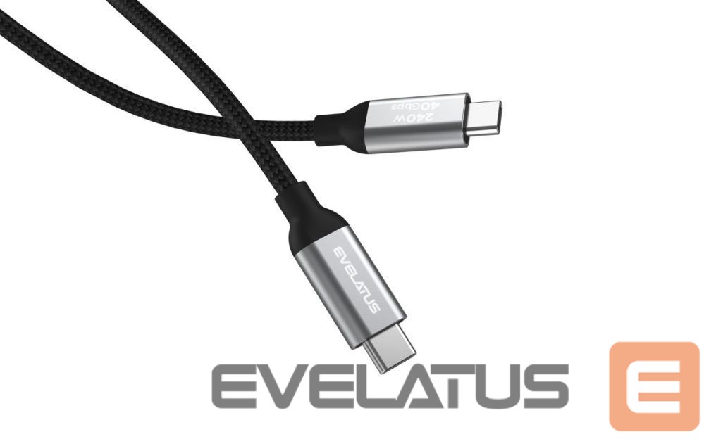 Kabelis Evelatus Flex Cable Pro USB 2.0 Type C to Type C 2M 240W 5A Black