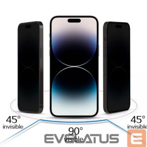 Aizsargstikls iLike Apple IPHONE 16 PRO/17 Tempered Privacy Glass Black