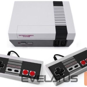 Spēļu konsole GameBox  R6  8-Bit Retro TV AV RCA Analog Game Console with Dual Controllers with 620 Built-In Games 