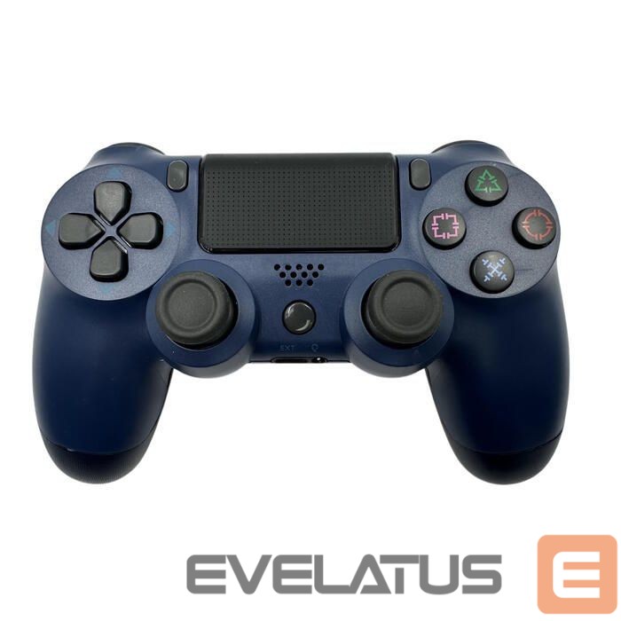 Kontrolieris GameBox P4 Wireless Vibration Bluetooth Controller for Play Station 4 / PC / TV / TV Box Blue