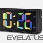 Sienas pulksteņi un pulksteņi interjeram Hama  Digital Alarm Clock «Ibiza», Multicol. Screen, with USB Charging Function 
