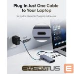 Routers Cudy  UH500 PortMate USB-C 6-in-1 Hub 4K 30Hz HDMI USB-C PD 4x USB-A 3.0 Aluminum Grey 