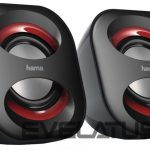 Bezvadu skaļrunis Hama  Sonic Mobil 183 Notebook Speaker Black Red